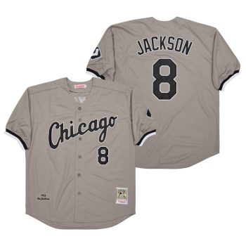 Bo Jackson Chicago White Sox Jersey Mitchell & Ness grey men women youth size S-6XL