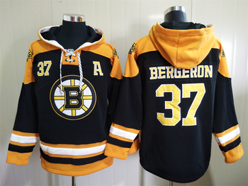 Boston Bruins Branded Premium #37 BERGERON hoodie jersey MEN WOMEN YOUTH S-6XL SIZE