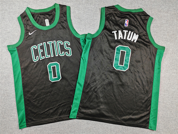 Boston Celtics #0 Jayson Tatum stitched basketball jersey black MEN WOMEN YOUTH S-6XL SIZE