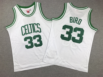 Boston Celtics #33 Larry Bird stitched basketball jersey white MEN WOMEN YOUTH S-6XL SIZE