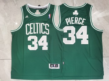 Boston Celtics #34 Paul Pierce stitched basketball jersey green MEN WOMEN YOUTH S-6XL SIZE