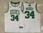 Boston Celtics #34 Paul Pierce stitched basketball jersey -white