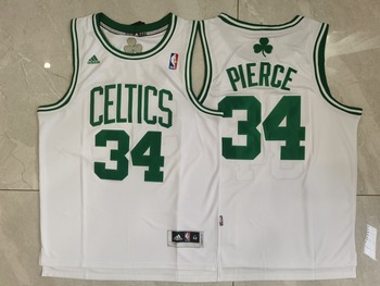 Boston Celtics #34 Paul Pierce stitched basketball jersey white MEN WOMEN YOUTH S-6XL SIZE