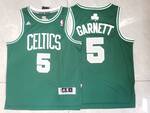 Boston Celtics #5 KEVIN GARNETT stitched basketball jersey -green