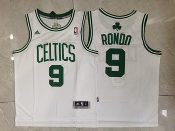 Boston Celtics #9 Rajon Rondo stitched basketball jersey white MEN WOMEN YOUTH S-6XL SIZE