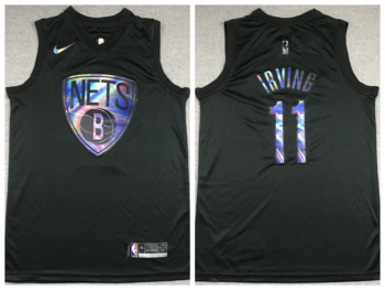 Brooklyn Nets #11 Kyrie Irving stitched basketball  Jersey black Rainbow version MEN WOMEN YOUTH S-6XL SIZE