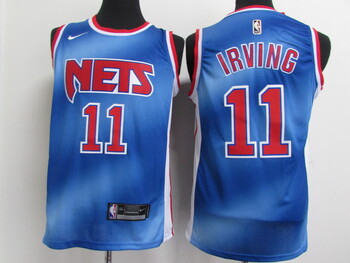 Brooklyn Nets #11 Kyrie Irving stitched basketball  Jersey blue2 MEN WOMEN YOUTH S-6XL SIZE