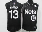 Brooklyn Nets #13 James Harden stitched basketball Earned Edition Jersey