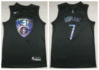 Brooklyn Nets #7 Kevin Durant stitched basketball  Jersey black Rainbow version MEN WOMEN YOUTH S-6XL SIZE