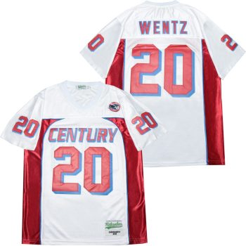CARSON WENTZ #20 WHITE HIGH SCHOOL FOOTBALL JERSEY1