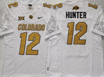 COLORADO BUFFALOES White #12 HUNTER