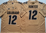 COLORADO BUFFALOES Yellow #12 HUNTER Football Jersey MEN WOMEN YOUTH S-6XL SIZE