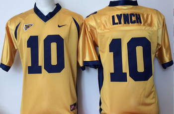 California Golden Bears YELLOW 10 Marshawn Lynch Football Jersey MEN WOMEN YOUTH S-6XL SIZE