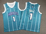 Charlotte Hornets #1 LaMelo Ball stitched jersey-blue