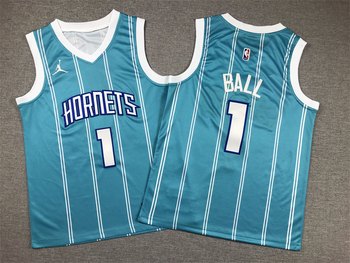 Charlotte Hornets #1 LaMelo Ball stitched jersey blue MEN WOMEN YOUTH S-6XL SIZE