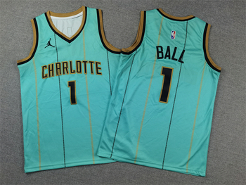 Charlotte Hornets #1 LaMelo Ball stitched jersey green MEN WOMEN YOUTH S-6XL SIZE