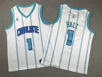 Charlotte Hornets #1 LaMelo Ball stitched jersey white MEN WOMEN YOUTH S-6XL SIZE