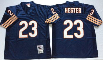Chicago Bears #23 Blue HESTER Mitchell & Ness Football Jersey Retro men women youth size S-6XL
