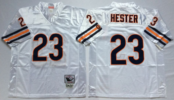 Chicago Bears #23 White HESTER Mitchell & Ness Football Jersey Retro men women youth size S-6XL