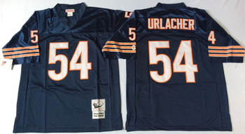 Chicago Bears Blue #54 URLACHER Mitchell & Ness Football Jersey Retro men women youth size S-6XL