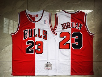 Chicago Bulls #23 Michael Jordan retro stitched jersey spilt version MEN WOMEN YOUTH S-6XL SIZE