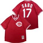 Chris Sabo Cincinnati Reds Jersey Mitchell & Ness red men women youth size S-6XL