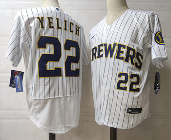 Christian Yelich Autographed Milwaukee Brewers white stitched baseball Jersey MEN WOMEN YOUTH S-6XL SIZE