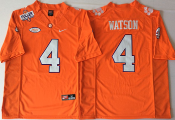 Clemson Tigers Orange 4 WATSON Football Jersey MEN WOMEN YOUTH S-6XL SIZE