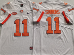 Clemson Tigers White 11 SIMMONS Football Jersey MEN WOMEN YOUTH S-6XL SIZE