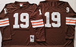 Cleveland browns Coffee #19 KOSAR Mitchell & Ness Football Jersey Retro men women youth size S-6XL