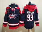 Columbus Blue Jackets #93 VORALEK stitched hoodie jersey