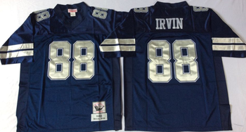 Dallas Cowboys Blue #88 Mitchell & Ness Football Jersey Retro men women youth size S-6XL