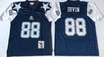 Dallas Cowboys Blue version #88 Mitchell & Ness Football Jersey Retro men women youth size S-6XL