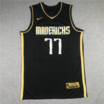 Dallas Mavericks #77 Luka Dončić  stitched basketball jersey black gold MEN WOMEN YOUTH S-6XL SIZE