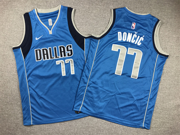 Dallas Mavericks #77 Luka Dončić  stitched basketball jersey blue MEN WOMEN YOUTH S-6XL SIZE