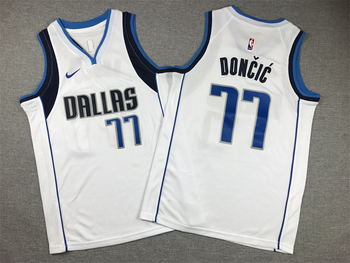 Dallas Mavericks #77 Luka Dončić  stitched basketball jersey white MEN WOMEN YOUTH S-6XL SIZE