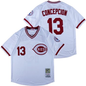 Dave Concepcion Cincinnati Reds Jersey Mitchell & Ness men women youth size S-6XL