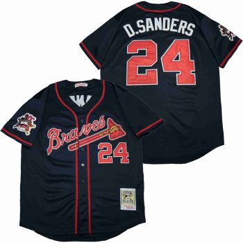 Deion Sanders Atlanta Braves  Mitchell & Ness black men women youth size S-6XL