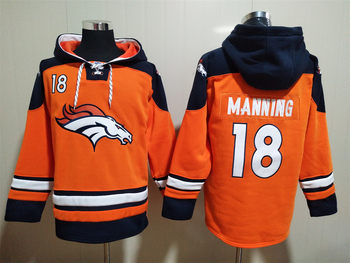 Denver Broncos 18# MANNING stitched hoodie MEN WOMEN YOUTH S-6XL SIZE
