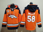 Denver Broncos 58# MILLER stitched hoodie