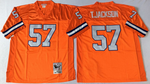 Denver Broncos Orange #57 T.JACKSON Mitchell & Ness Football Jersey Retro men women youth size S-6XL