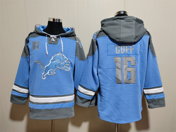 Detroit Lions 16# Jared Goff stitched hoodie MEN WOMEN YOUTH S-6XL SIZE