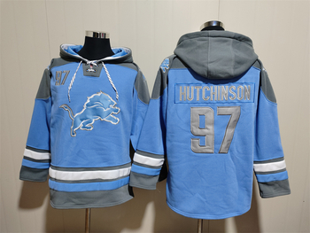 Detroit Lions 97# Aidan Hutchinson stitched hoodie MEN WOMEN YOUTH S-6XL SIZE