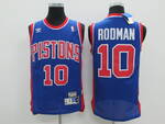 Detroit Pistons #10 Dennis Rodman stitched basketball retro jersey