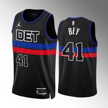 Detroit Pistons Saddiq Bey Black 2022-23 Jersey MEN WOMEN YOUTH S-6XL SIZE