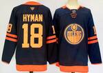 Edmonton Oilers #18 Zach Hyman stitched hockey jersey