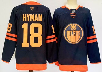 Edmonton Oilers #18 Zach Hyman stitched hockey jersey MEN WOMEN YOUTH S-6XL SIZE