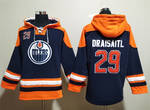 Edmonton Oilers #29 Leon Draisaitl stitched hoodie jersey MEN WOMEN YOUTH S-6XL SIZE