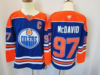 Edmonton Oilers #97 Connor McDavid stitched hockey jersey-blue MEN WOMEN YOUTH S-6XL SIZE