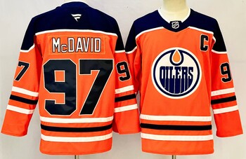 Edmonton Oilers #97 Connor McDavid stitched hockey jersey-orange MEN WOMEN YOUTH S-6XL SIZE